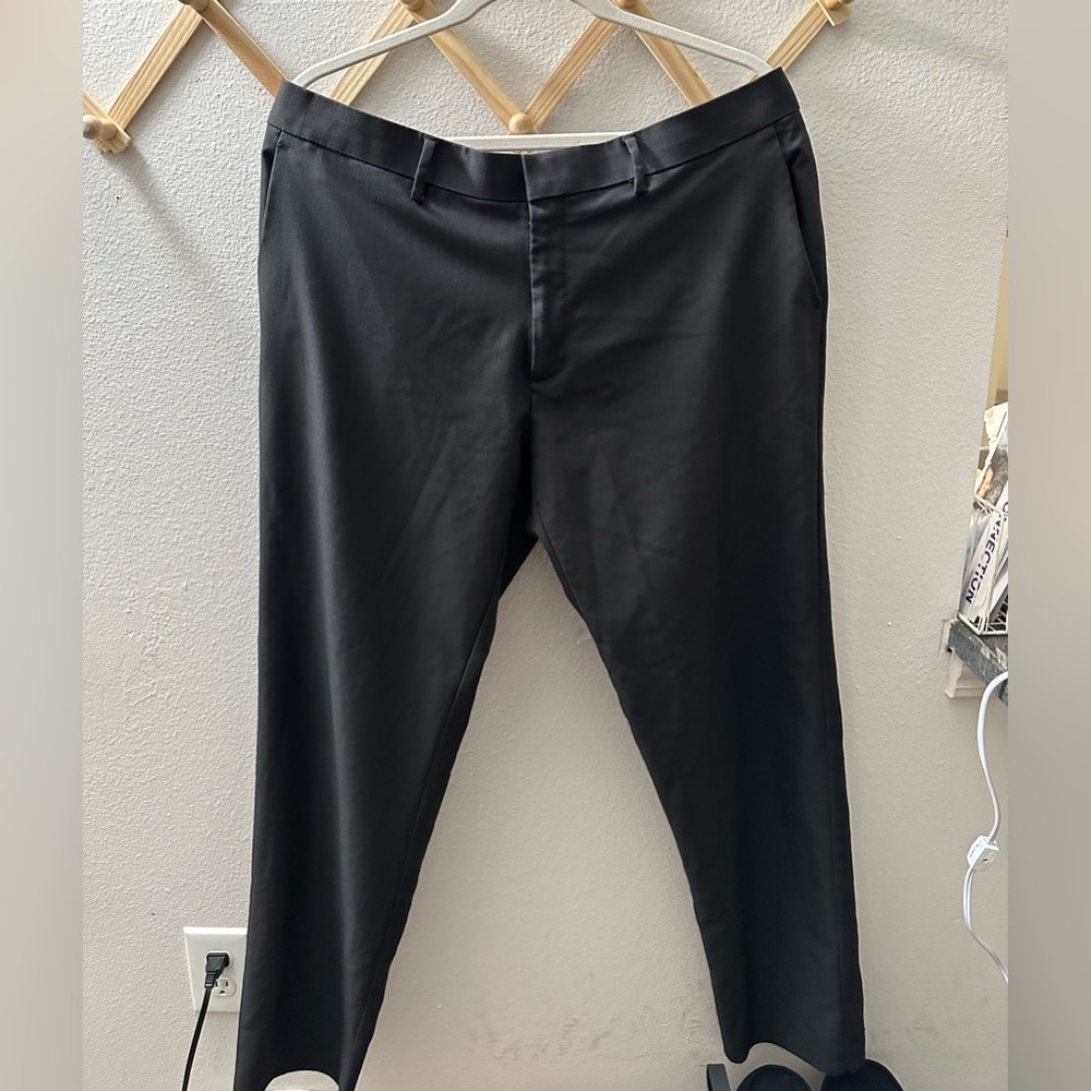 Dark gray men’s dress pants